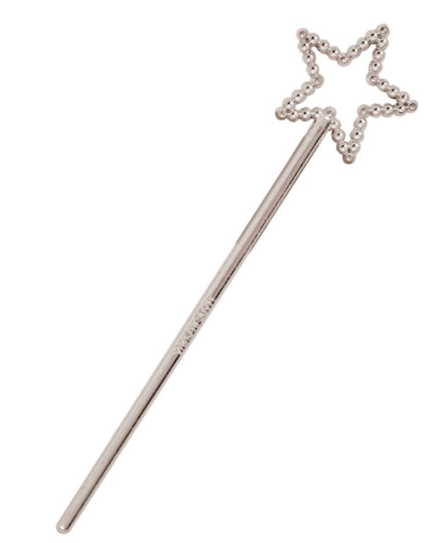 Silver Star Fairy Princess Wands - 16cm