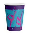 Gymnastics Party Paper Cups - 256ml - Pack of 8