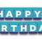 Gymnastics Party Happy Birthday Jointed Banner Decoration - 3m