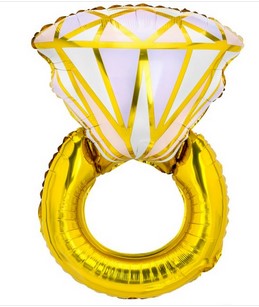 Engagement Ring Foil Balloon - 32"