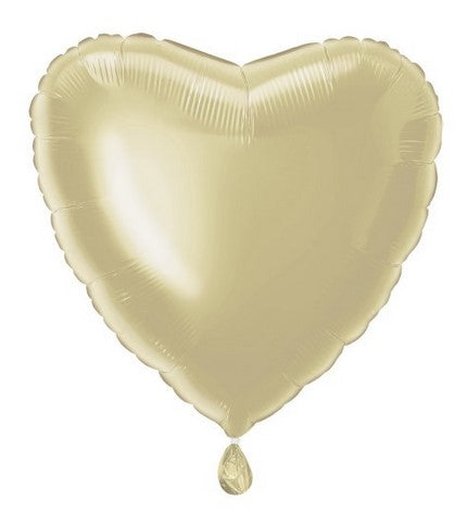 Gold Heart Shaped Foil Balloon 18"
