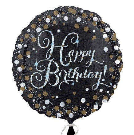 Gold Celebration "Happy Birthday" Foil Balloon - 18"