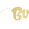 Gold Happy Birthday Letter Banner - 1.07m