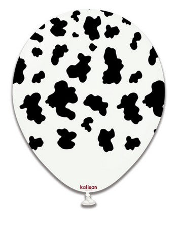 Friesian Cow Qualatex Balloons - 12" - Pack of 10