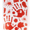 Halloween Bloody Hands Window Stickers - 30cm - Pack of 4