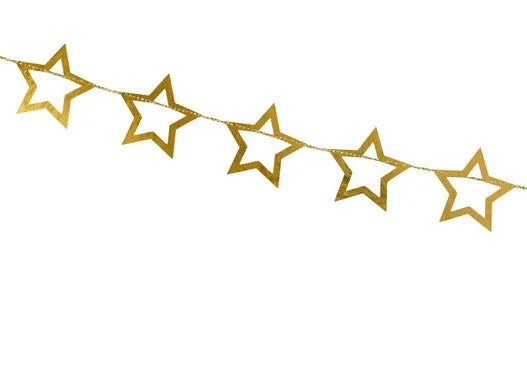 Gold Star Garland - 3m