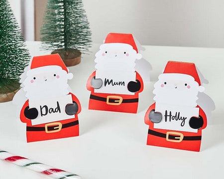 Santa Place Cards - Pack of 10