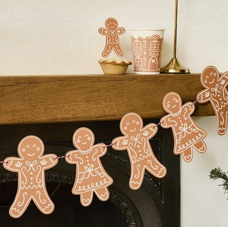 Gingerbread Card Bunting - 2m
