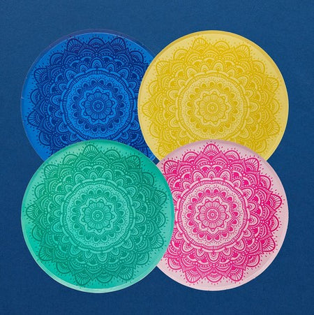 Multicoloured Diwali Plates - Pack of 8