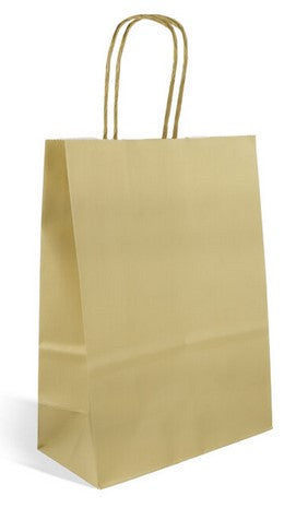 Gold Paper Party Bags - 22cm - Each