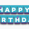 Gymnastics Party Happy Birthday Jointed Banner Decoration - 3m