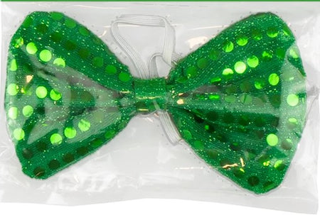 Green Sequin Bow Tie