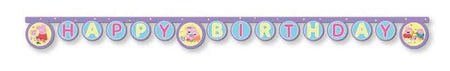 Peppa Pig Happy Birthday Letter Banner - 2m