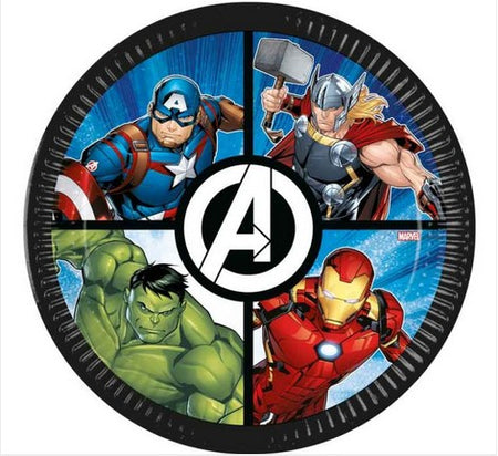 Avengers Paper Plates - 23cm - Pack of 8