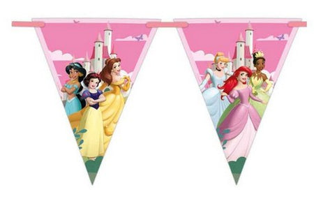 Disney Princess Plastic Flag Bunting - 2.3m