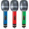 Inflatable Microphone - 25cm - Assorted Colours - Each