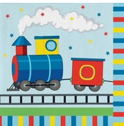 Toy Train Napkins - 33cm - Pack of 20
