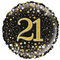 Gold Celebration 21st Birthday Foil Balloon - 18