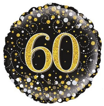 Gold Celebration 60th Birthday Foil Balloon - 18