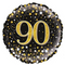 Gold Celebration 90th Birthday Foil Balloon - 18
