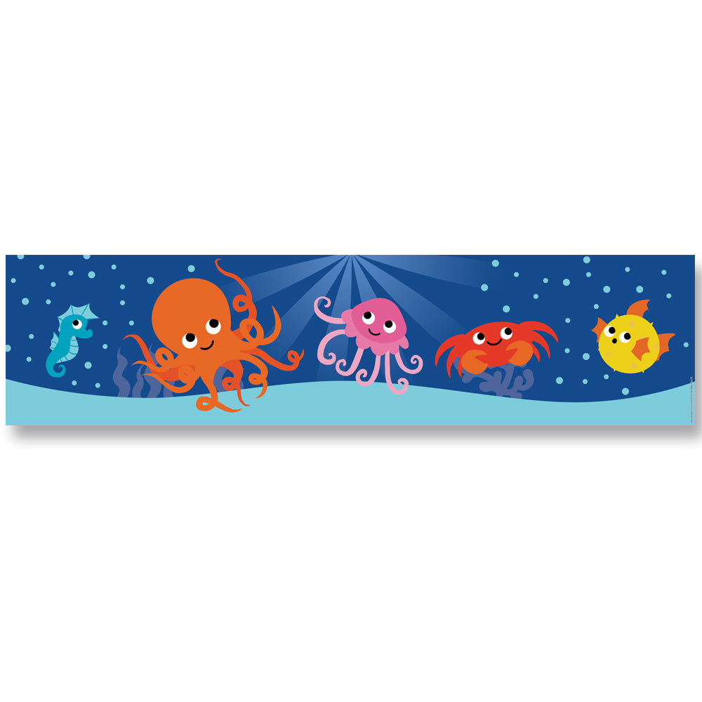 Sealife Sea Creatures Banner Decoration - 1.2m