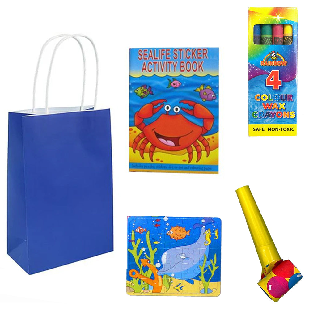 Sealife Themed Party Bags with Contents - Pack of 100