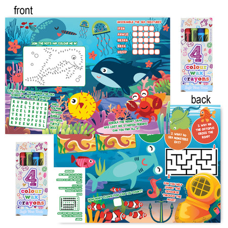 Sealife Colouring Activity Pack - Pack of 100