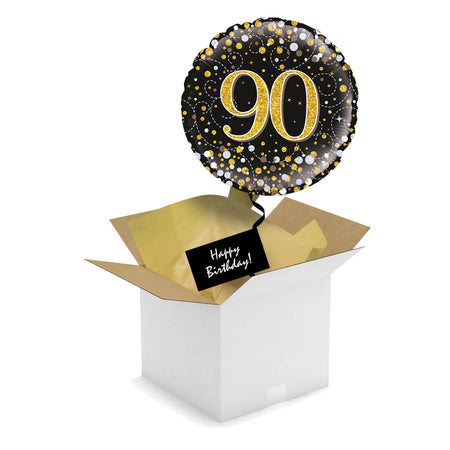 Send a Balloon - Gold Celebration - 90th Birthday