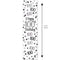 Silver Glitz 100th Birthday Portrait Banner - 30cm x 120cm