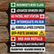 Après Ski Signs Poster - A3