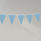 Sky Blue Gingham Fabric Bunting - 8m