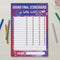 Song Contest Vienna 2026 Score Sheet Poster - A3