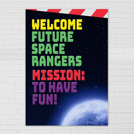 Space Rangers Welcome Toys Poster - A3
