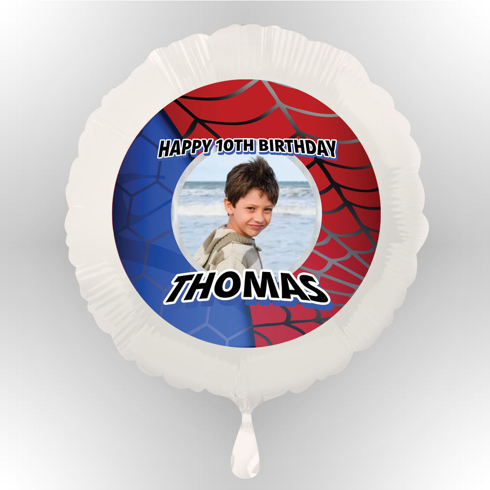 Spider-Hero Personalised Photo Balloon (Not Inflated)