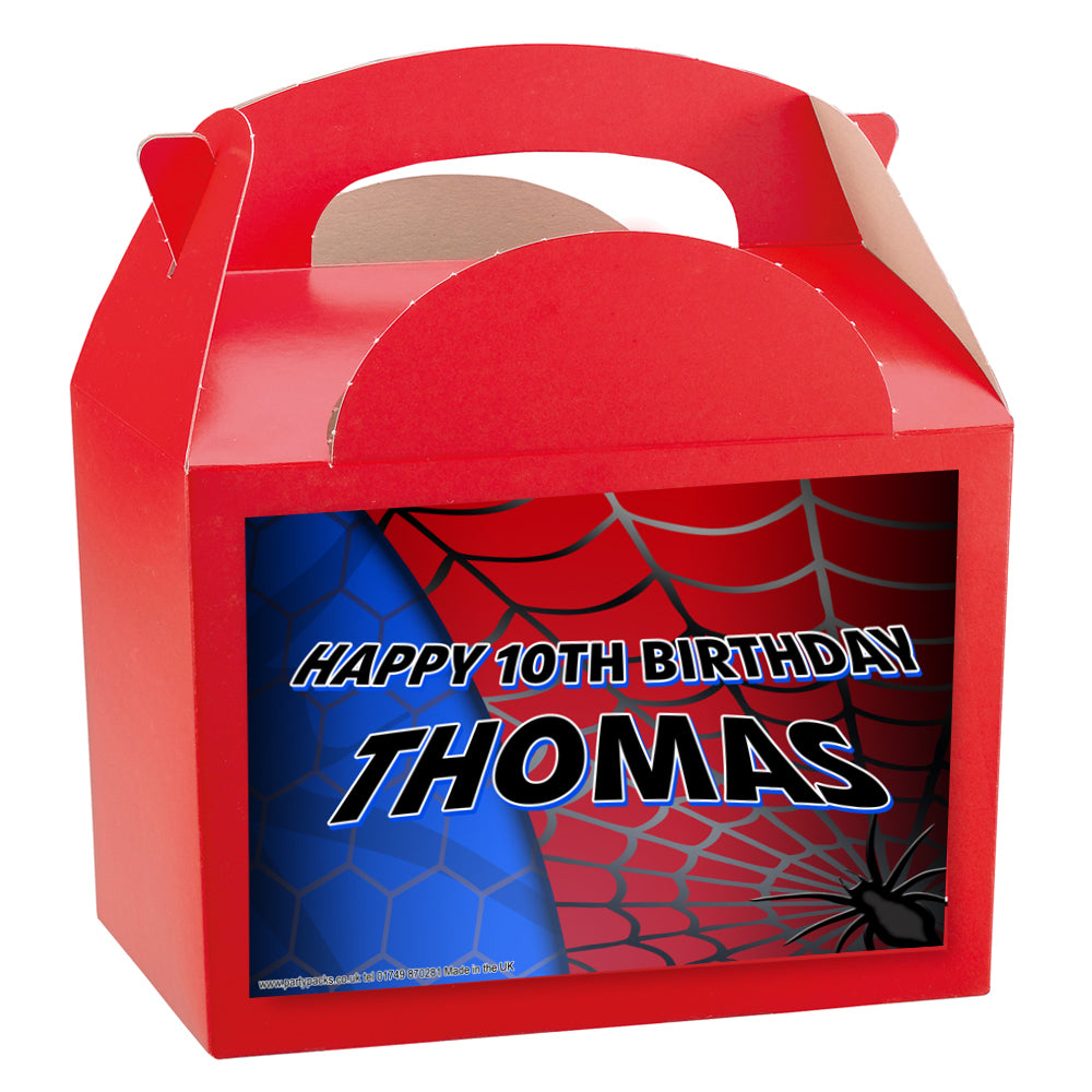 Spider-Man Personalised Party Box Kit - Pack of 4