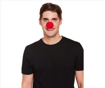 Red Sponge Clown Nose