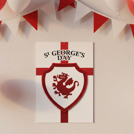 St. George's Day Dragon Poster - A3