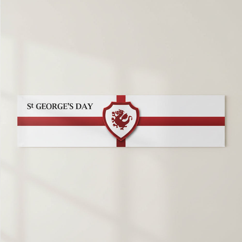 St George's Day England Flag Banner | Party Decoration | Party Packs