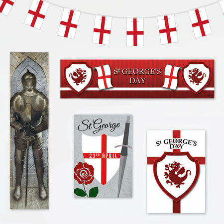 St George's Day Paper Decoration Pack