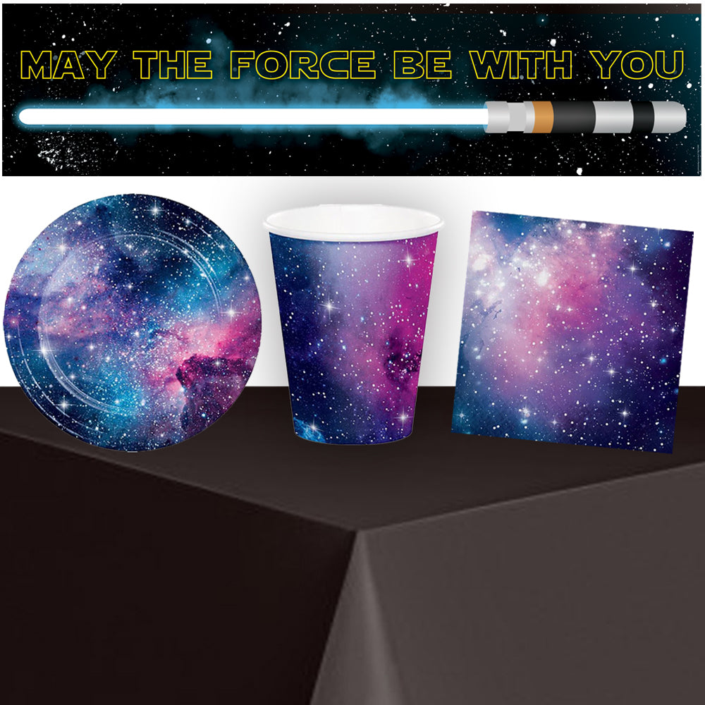 Star Wars Party Tableware Pack for 8 with FREE Banner!