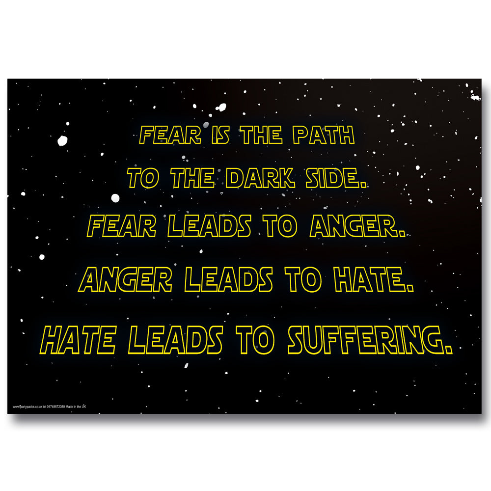 Star Wars Quotes Posters - Pack of 4