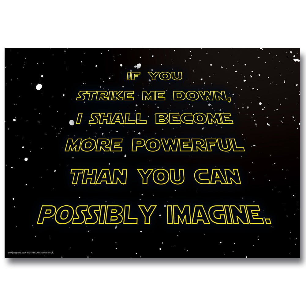 Star Wars Quotes Posters - Pack of 4