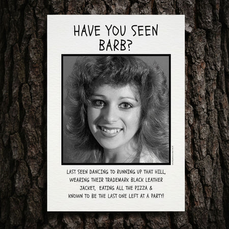 Personalised 80's Have you Seen Poster - A3