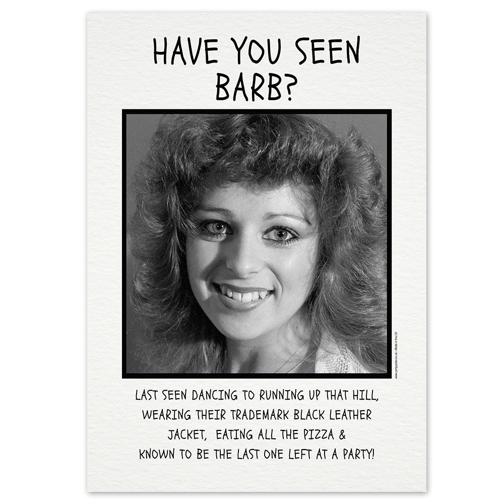 Personalised 80's Have you Seen Poster - A3