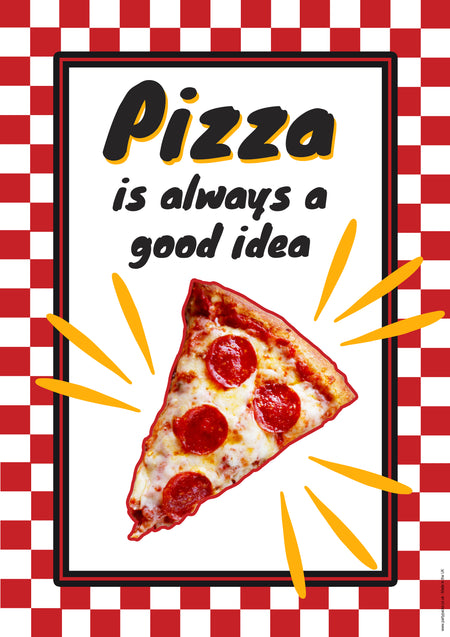 Pizza Food Station Poster - A3