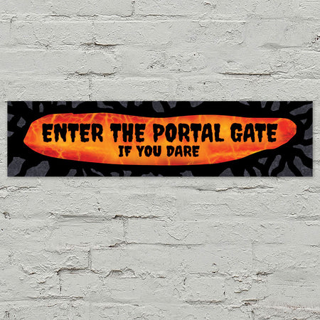 The Other Side Enter the Portal Gate Banner - 1.2m