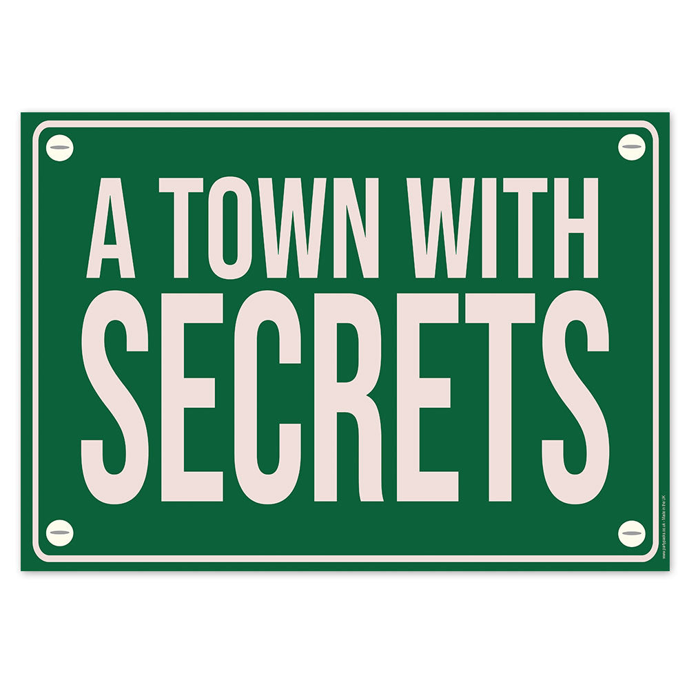The Other Side A Town With Secrets Poster Sign - A3