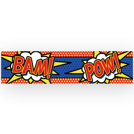 Superhero Banner Decoration - 1.2m