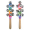 Wooden Jingle Bell Stick - 2 Designs - 19cm - Each