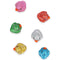 Mini Glitter Rubber Ducks - 6 Assorted Colours - 5cm - Each